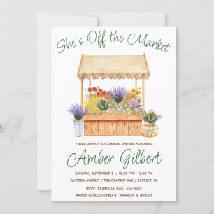 She's Off the Market Bridal Shower Invitation