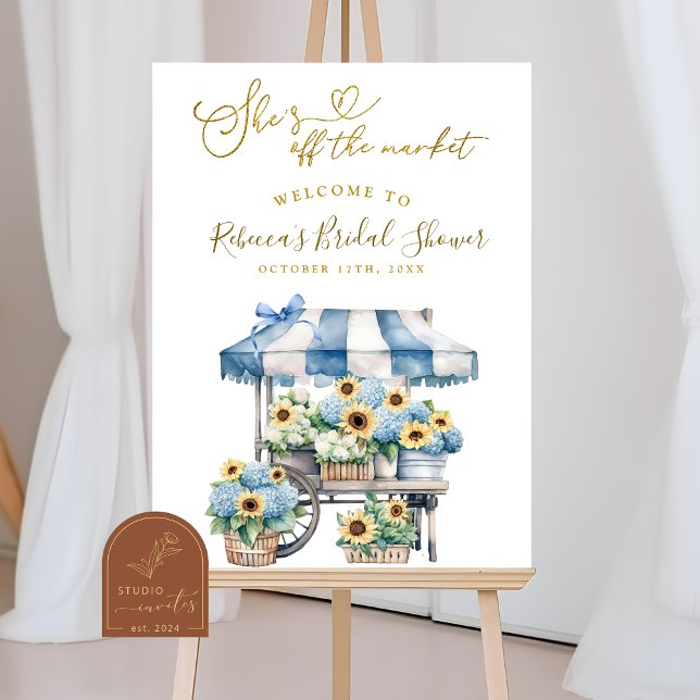 She's off the market bridal shower Welcome Sign (Creator Uploaded)