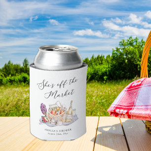 She's Off the Market Farmer's Market Bridal Shower Can Cooler