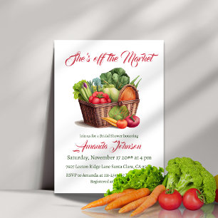 She's Off the Market Farmhouse Bridal Shower Invitation
