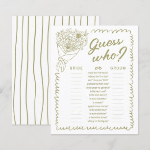 She's Off the Market Guess Who Bridal Shower Game