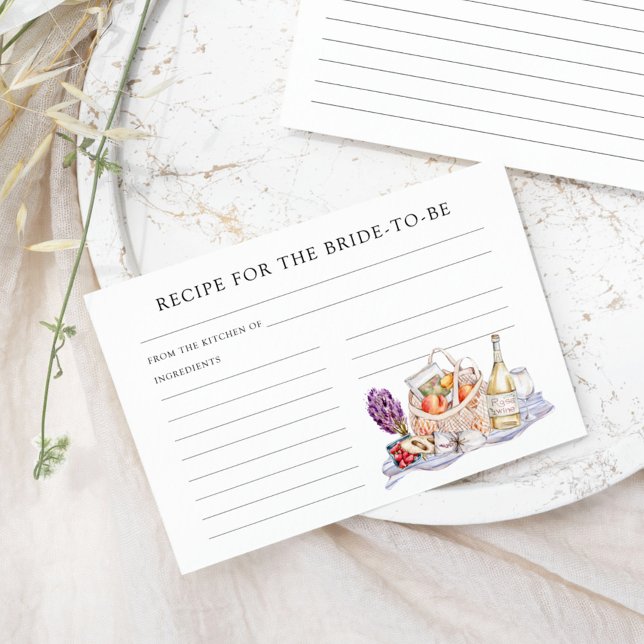 She's Off the Market Recipe for the Bride Enclosure Card (Creator Uploaded)