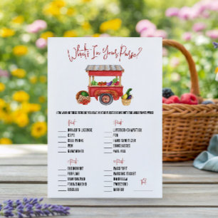 She's Off the Market! What's in your Purse? Game Invitation
