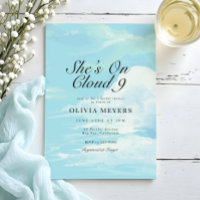 She's On Cloud 9 Blue Sky Bridal Shower