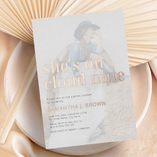 She's on Cloud 9 Photo Minimalist Bridal Shower