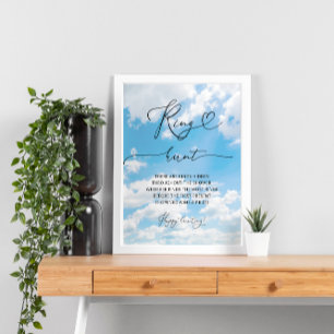 She's on Cloud 9 Ring Hunt Bridal Shower Game Poster