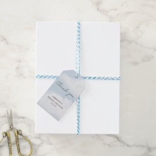 She's on Cloud 9 Watercolor Bridal Shower Gift Tags
