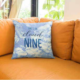 She's On Cloud Nine! Bridal Shower/Bachelorette Cushion