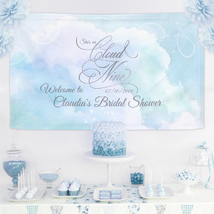 She's On Cloud Nine Bridal Shower Banner