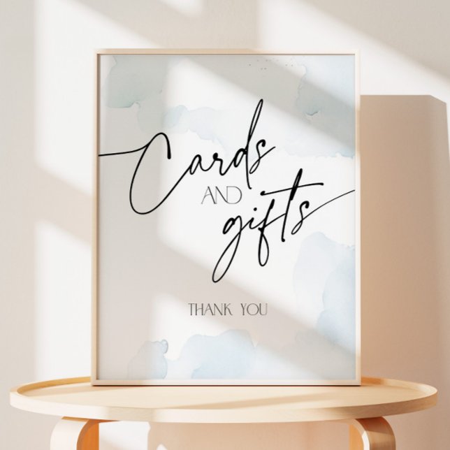 Shes on Cloud Nine Cards and Gifts Dusty Blue Pedestal Sign (Creator Uploaded)