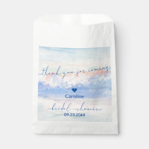Shes On Cloud Nine Pastel Watercolor Bridal Shower Favour Bags