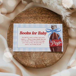 She's Ready to Pop Baby Shower Books for Baby Enclosure Card