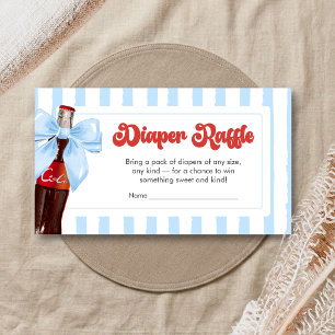 She's Ready to Pop Baby Shower Diaper Raffle Enclosure Card