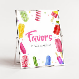 She's Ready to Pop Baby Shower Favors Poster