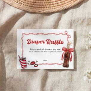 She's Ready to Pop Diaper Raffle  Enclosure Card