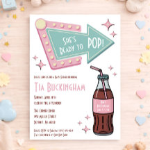 She's Ready to POP! Diner, Soda Themed Baby Shower
