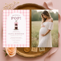 She's Ready to Pop Girl Pink Photo Baby Shower