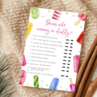 She's Ready to Pop Guess Who Mummy or Daddy Game