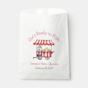 She's Ready to POP! Popcorn Baby Shower Favour Bags