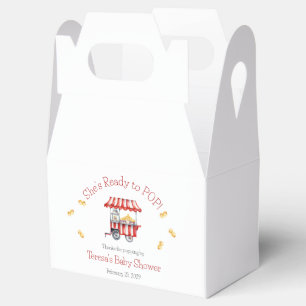 She's Ready to POP! Popcorn Baby Shower Favour Box