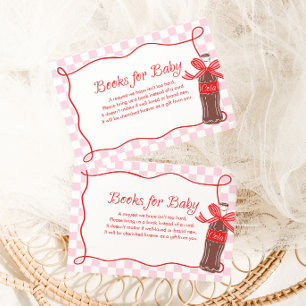 She's Ready to Pop Retro Soda Girls Baby Shower Enclosure Card