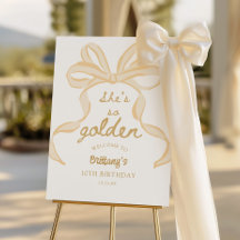 She's So Golden Girl 10th Birthday Party Welcome