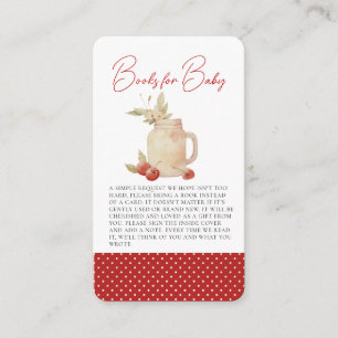 She's the Cherry on Top Baby Shower Enclosure Card