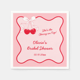 She's the cherry on top napkin