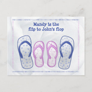 she's the flip to my flop postcard