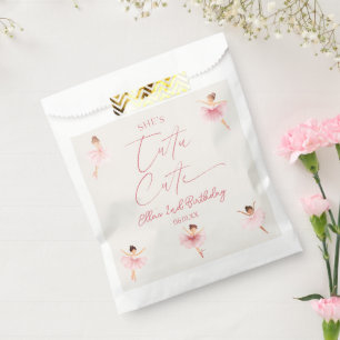 She's Tutu Cute Ballerina 2nd Birthday Party Favour Bags