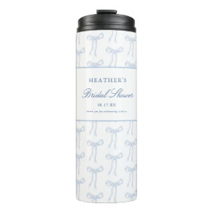 She's Tying The Knot Blue Bridal Shower Favours Thermal Tumbler
