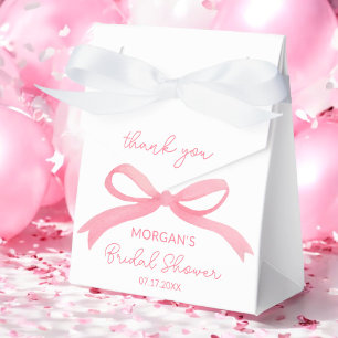 She's Tying The Knot Blush Pink Bridal Shower Favour Box