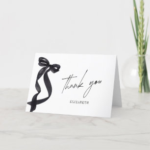 She's Tying the Knot Bow Bridal Shower Thank You Card