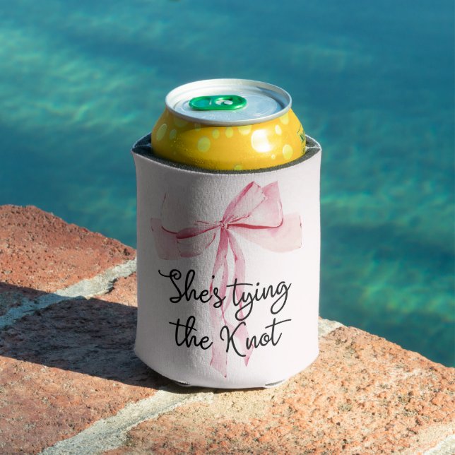 She's Tying The Knot Bridal Shower Can Cooler (In Situ Pool)
