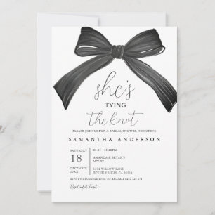 She's Tying the Knot Bridal Shower Invitation