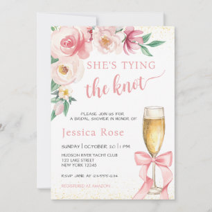 SHE'S TYING THE KNOT BRIDAL SHOWER INVITATION