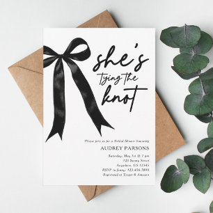 She's Tying the Knot Bridal Shower Invitation