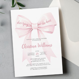 She's Tying the Knot Bridal Shower Invitation