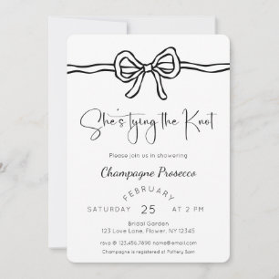 She's Tying The Knot Bridal Shower Invitation