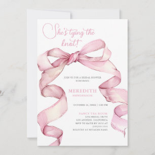 She's Tying the Knot Bridal Shower Invitation
