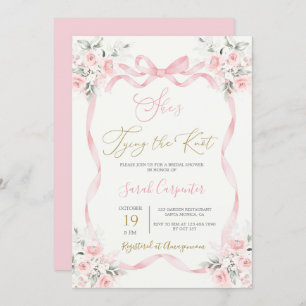 She's Tying the Knot Bridal Shower Invitation