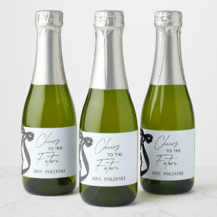 She's Tying the Knot Bridal Shower Party Favour Sparkling Wine Label