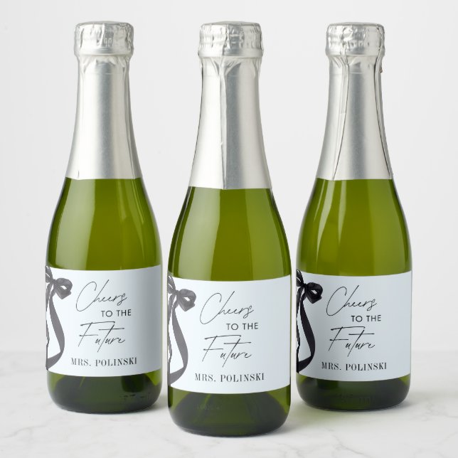 She's Tying the Knot Bridal Shower Party Favour Sparkling Wine Label (Bottles)