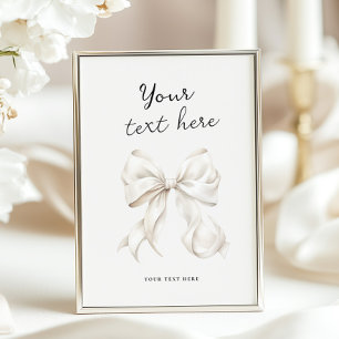 She's Tying the Knot Bridal Shower Table Sign