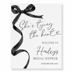 She's Tying the Knot Bridal Shower Welcome Sign