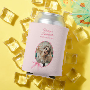 She's Tying the Knot Coquette Bachelorette Party Can Cooler