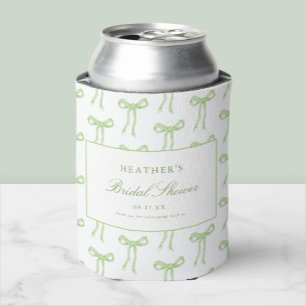 She's Tying The Knot Green Bridal Shower Favours Can Cooler