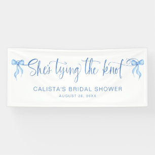 She's Tying the Knot Personalised Bridal Shower Banner