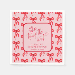 She's Tying the Knot Personalised Bridal Shower Napkin