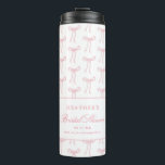 She's Tying The Knot Pink Bridal Shower Favours Thermal Tumbler<br><div class="desc">She's Tying The Knot Pink Bridal Shower Favours</div>